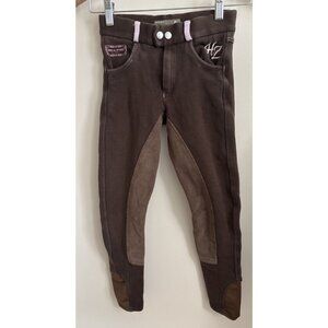 Horze Kids & Ponies riding breeches Pants Brown Kids Girls Medium